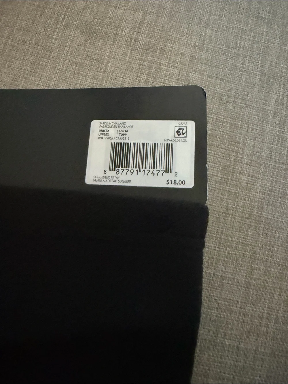 NWT Nike Black Fleece Neck Warmer with White Swoosh